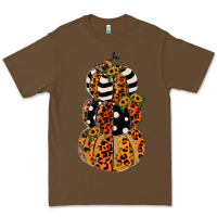 Cacao leopard pumpkin polka dot sunflower Premium Tee - JahusDesignShop