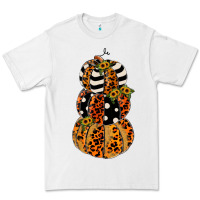 White leopard pumpkin polka dot sunflower Premium Tee - JahusDesignShop