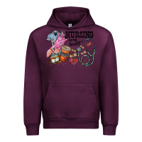 Mauve Wine nursing in my heart Urban Hoodie - RacoonDesign