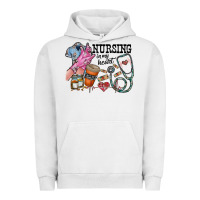Pigment Lunar Rock nursing in my heart Urban Hoodie - RacoonDesign