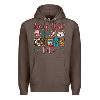 Coffee Livin' That Nurse Life Premium Hoodie - FaDigitalArtStudio