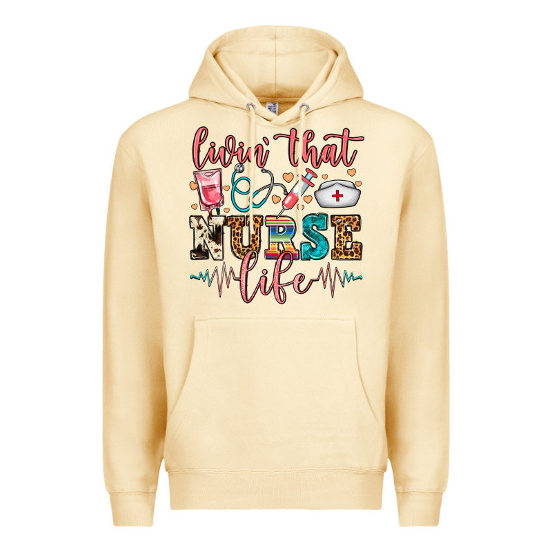 Livin' That Nurse Life Premium Hoodie by FaDigitalArtStudio | Teevron