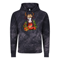 Cloud Black christmas baby cow hot cocoa Vintage Hoodie - Jasminsmagicworld
