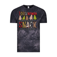 Cloud Black torn between looking like a snack and eating one christmas cake Vintage Tee - Jasminsmagicworld