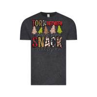 Vintage Black torn between looking like a snack and eating one christmas cake Vintage Tee - Jasminsmagicworld