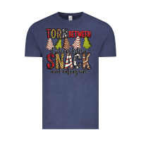 Vintage Denim torn between looking like a snack and eating one christmas cake Vintage Tee - Jasminsmagicworld
