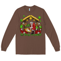Chestnut with god all things are possible santa baby jesus Long Sleeve Tee - Jasminsmagicworld