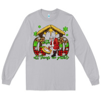 Moon Dust with god all things are possible santa baby jesus Long Sleeve Tee - Jasminsmagicworld