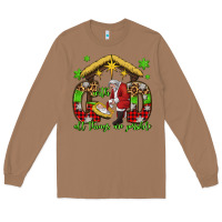 Toasted Coconut with god all things are possible santa baby jesus Long Sleeve Tee - Jasminsmagicworld