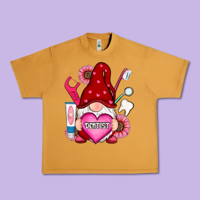 Valentines Day Dentist Gnome Urban Heavy Tee Designed By Ranaportraitstore