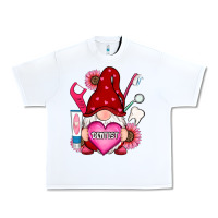 White valentines day dentist gnome Urban Heavy Tee - RanaPortraitStore