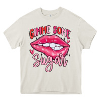 Cream gimme some sugar Heavy Core Tee - MaliasSmallBusiness