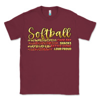 Burgundy softball game day Classic Tee - Artiststas