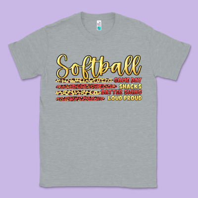 Softball Game Day Classic Tee Designed By Artiststas