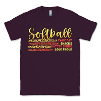 Plum softball game day Classic Tee - Artiststas