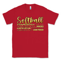 Red softball game day Classic Tee - Artiststas