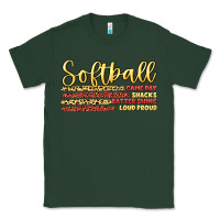 Sports Green softball game day Classic Tee - Artiststas