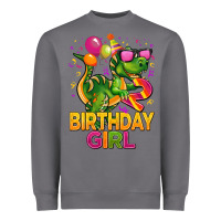 Storm 2rd birthday girl t rex pink Heavyweight Sweatshirt - CowGirlArtShop
