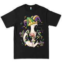 Black mardi gras cow Premium Tee - MaliasSmallBusiness