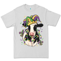 Dove Grey mardi gras cow Premium Tee - MaliasSmallBusiness