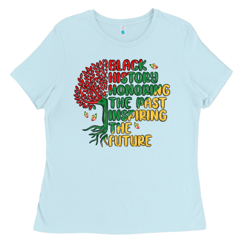 Black History Honoring The Past Inspiring The Futu Ladies Tee by MaliasSmallBusiness | Teevron