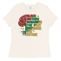 Bone black history honoring the past inspiring the futu Ladies Tee - MaliasSmallBusiness