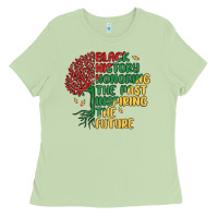 Matcha black history honoring the past inspiring the futu Ladies Tee - MaliasSmallBusiness