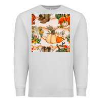 Dove Grey fall heifer seamless pattern Premium Sweatshirt - BundleAndBundleShop