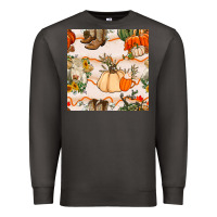 Smoke fall heifer seamless pattern Premium Sweatshirt - BundleAndBundleShop