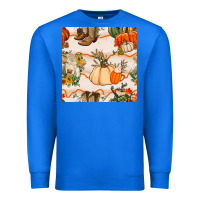 True Royal fall heifer seamless pattern Premium Sweatshirt - BundleAndBundleShop
