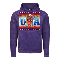 Cloud Purple usa hot dog Vintage Hoodie - BarkalooDesign