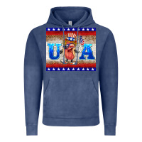 Vintage Denim usa hot dog Vintage Hoodie - BarkalooDesign