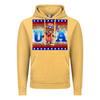 Vintage Mustard usa hot dog Vintage Hoodie - BarkalooDesign