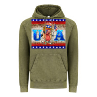 Vintage Olive usa hot dog Vintage Hoodie - BarkalooDesign