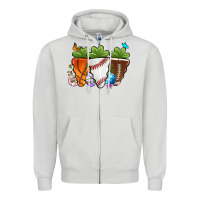 Dove Grey Easter Day Sports Easter sports carrots Zipper Hoodie - OliviaCreatesArt