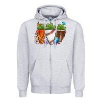 Heather Grey Easter Day Sports Easter sports carrots Zipper Hoodie - OliviaCreatesArt