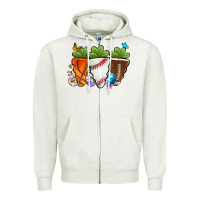 Oatmeal Heather Easter Day Sports Easter sports carrots Zipper Hoodie - OliviaCreatesArt
