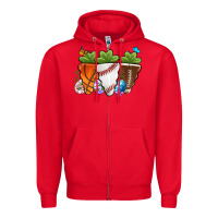 Red Easter Day Sports Easter sports carrots Zipper Hoodie - OliviaCreatesArt