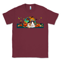Burgundy Halloween Guinea Pig Classic Tee - LillyAllenDesigns