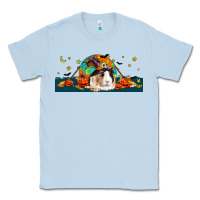 Dusty Blue Halloween Guinea Pig Classic Tee - LillyAllenDesigns