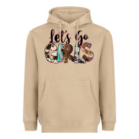 Mushroom Let's Go Girls Heavyweight Hoodie - FaDigitalArtStudio