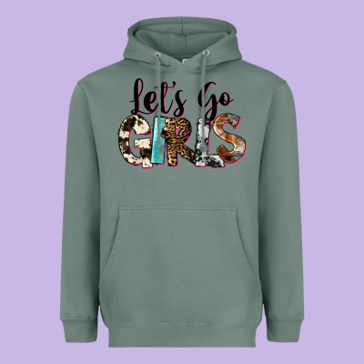 Let's Go Girls Heavyweight Hoodie Designed By Fadigitalartstudio