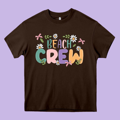 Beach Crew Heavy Core Tee Designed By Maliassmallbusiness