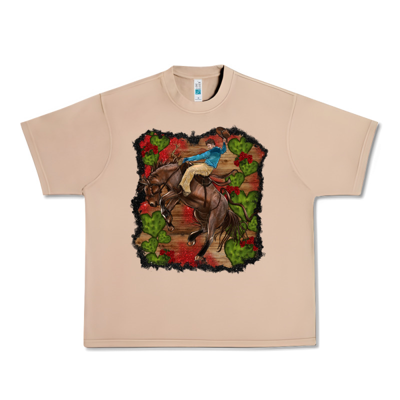 Valentines Day Cowboy Cactus Rose Urban Heavy Tee by RanaPortraitStore | Teevron