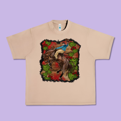 Valentines Day Cowboy Cactus Rose Urban Heavy Tee Designed By Ranaportraitstore