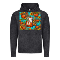 Vintage Black fall pumpkin lamb Vintage Hoodie - Jasminsmagicworld