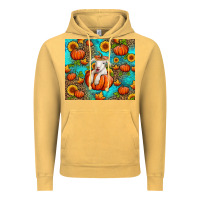 Fall Pumpkin Lamb Vintage Hoodie | Teevron