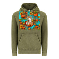 Vintage Olive fall pumpkin lamb Vintage Hoodie - Jasminsmagicworld