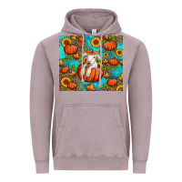 Vintage Zinc fall pumpkin lamb Vintage Hoodie - Jasminsmagicworld