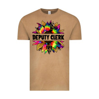 Deputy Clerk Tie Dye Sunflower Vintage Tee | Teevron
